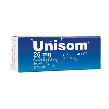 УНИЗОМ / UNISOM 25 MG, 20 таблетки - Turkish Medicine