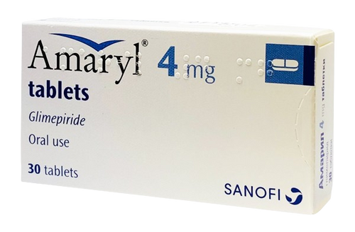Амарил / Amaryl 4 mg, 30 таблетки - Turkish Medicine