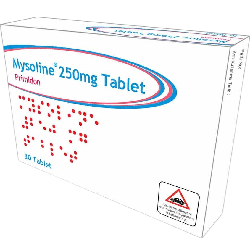 Мизолин Промидон / Мysoline 250 mg - Turkish Medicine