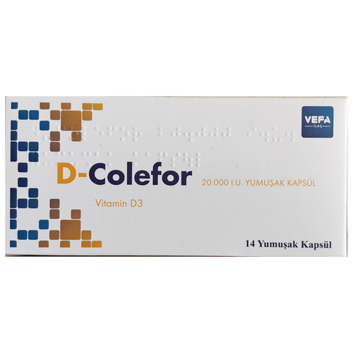 D-Colefor 20.000 I.U., 14 капсули - Turkish Medicine