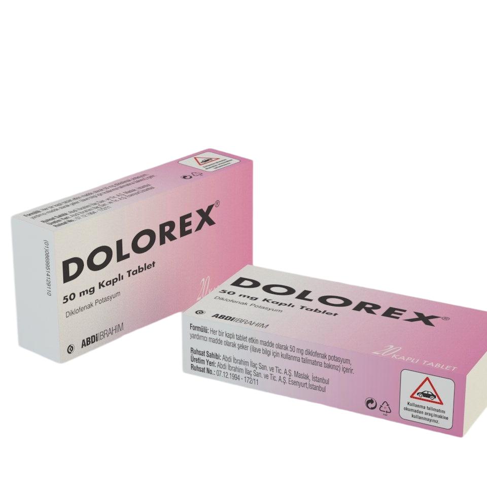 Долорекс / Dolorex 50 mg, 20 таблетки - Turkish Medicine