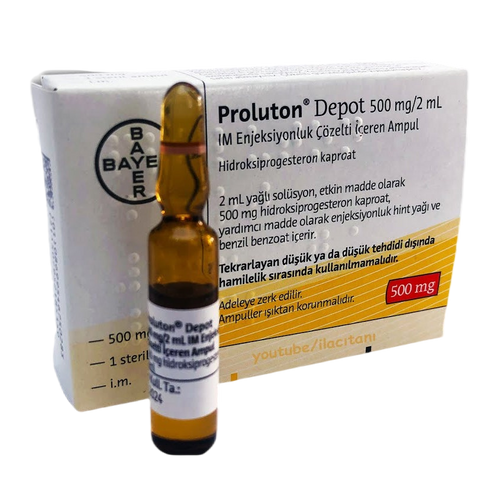 Proluton Depot 500 mg/2 ml - Инжекционен разтвор - Turkish Medicine