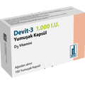 Витамин D / Vitamin D (Devit-3) 1.000 I.U, 100 капсули - Turkish Medicine