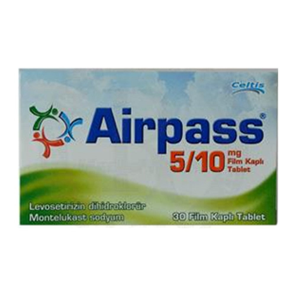 Еърпас 5 mg/10 mg, 30 филмирани таблетки – Airpass 5/10 mg, 30 film-coated tablets