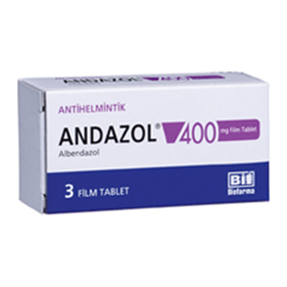 Андазол 400 mg, 3 филмирани таблетки – Andazol 400 mg, 3 film-coated tablets