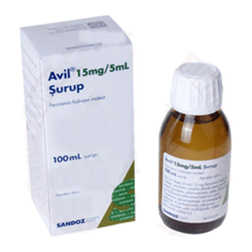 Авил сироп 15 mg/5 ml, 100 ml – Avil syrup 15 mg/5 ml, 100 ml