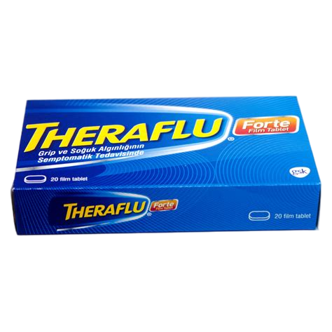 Терафлу Форте / Teraflu Forte, 20 таблетки - Turkish Medicine