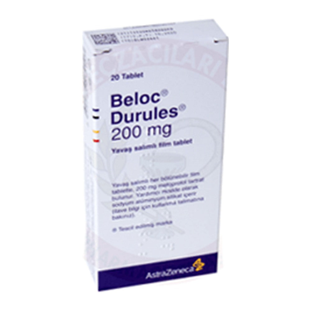 Белок Дурулес 200 mg, 20 таблетки с удължено освобождаване – Beloc Durules 200 mg, 20 prolonged-release tablets