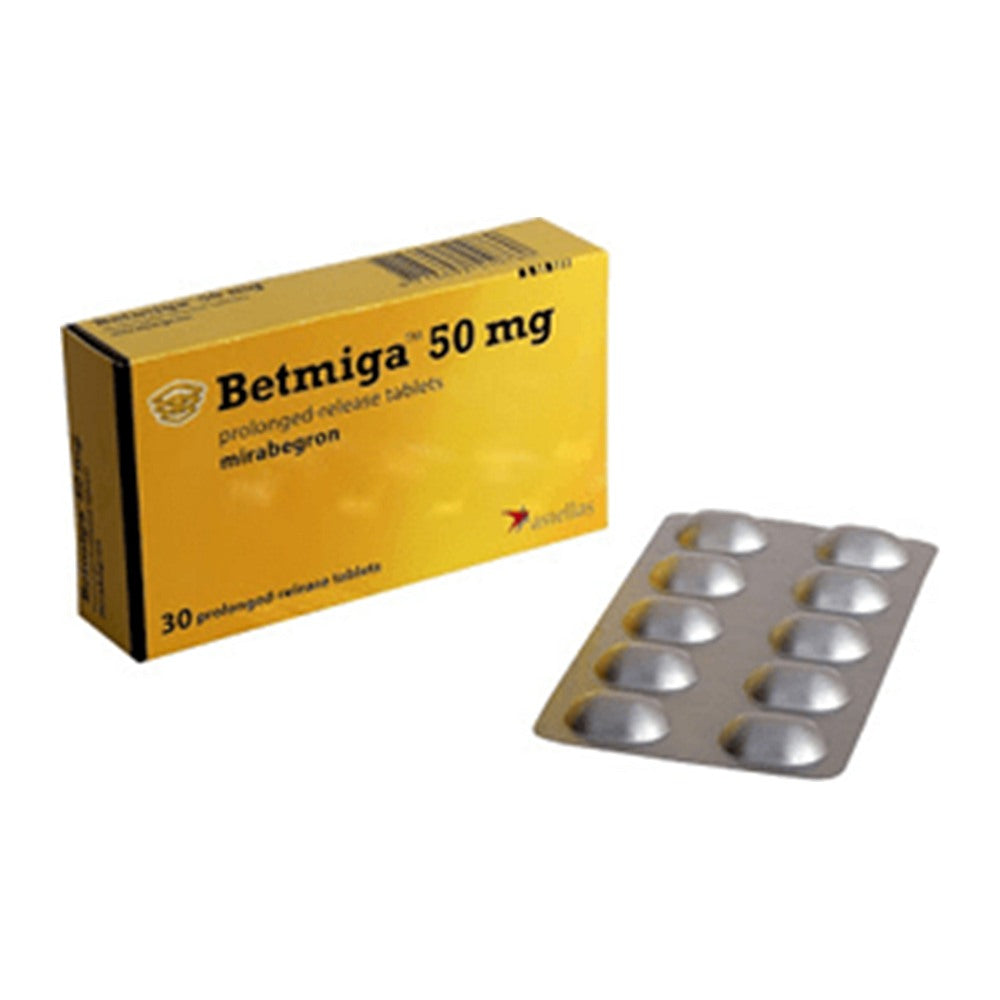 Бетмига 50 mg, 30 таблетки с удължено освобождаване – Betmiga 50 mg, 30 prolonged-release tablets