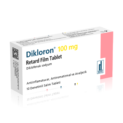 Диклорон / Dikloron 100 mg, 10 таблетки - Turkish Medicine