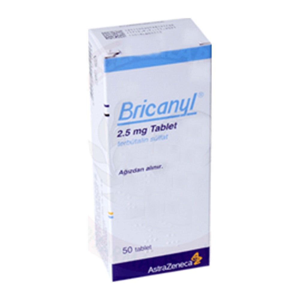 Бриканил 2,5 mg, 50 таблетки – Bricanyl 2.5 mg, 50 tablets