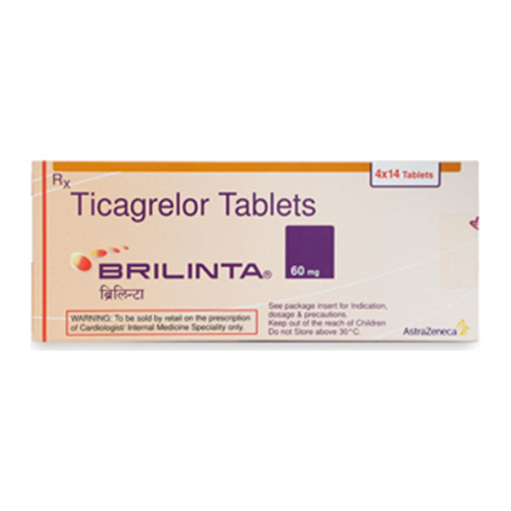 Брилинта 60 mg, 56 филмирани таблетки – Brilinta 60 mg, 56 film-coated tablets