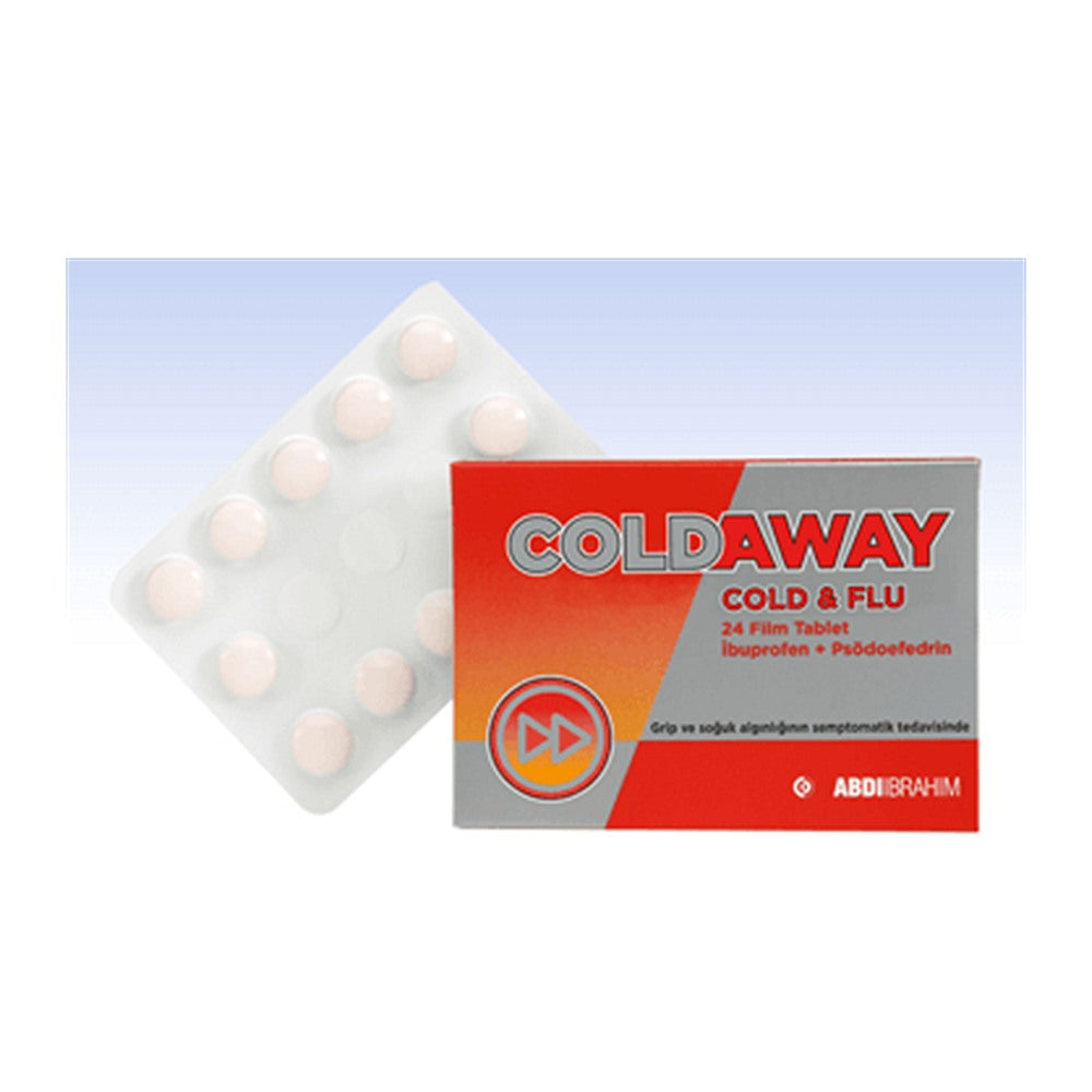 Колдауей Колд & Флу, 24 филмирани таблетки – Coldaway Cold & Flu, 24 film-coated tablets