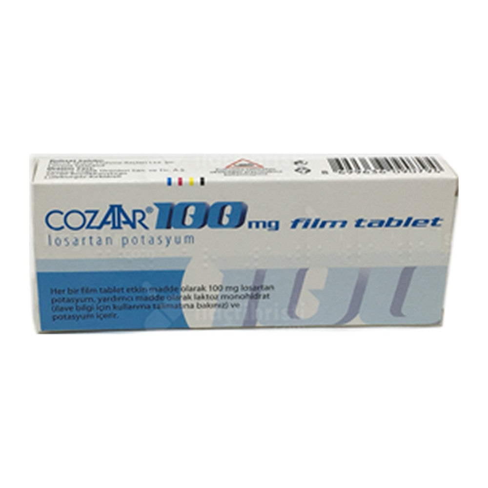 Козаар 100 mg, 28 филмирани таблетки – Cozaar 100 mg, 28 film-coated tablets