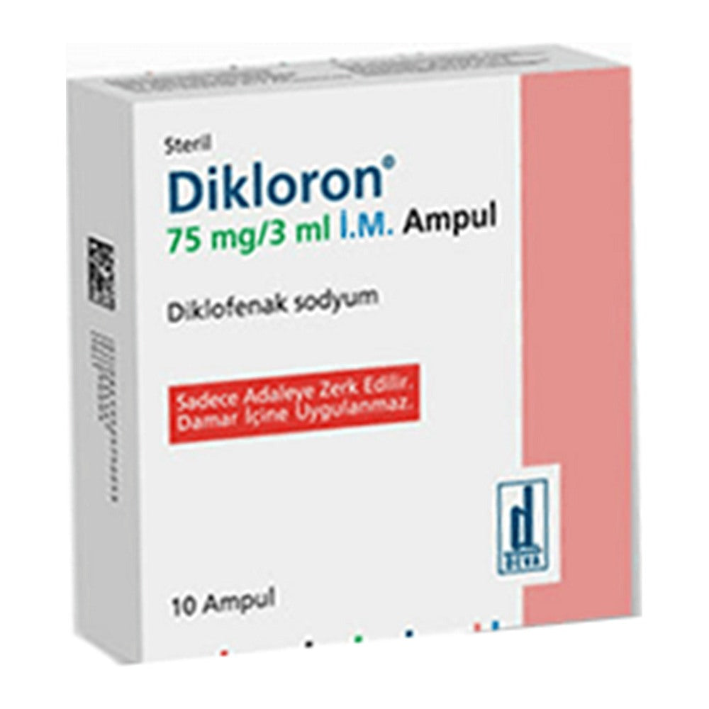 Диклорон 75 mg/3 ml, 10 ампули – Dikloron 75 mg/3 ml, 10 ampoules
