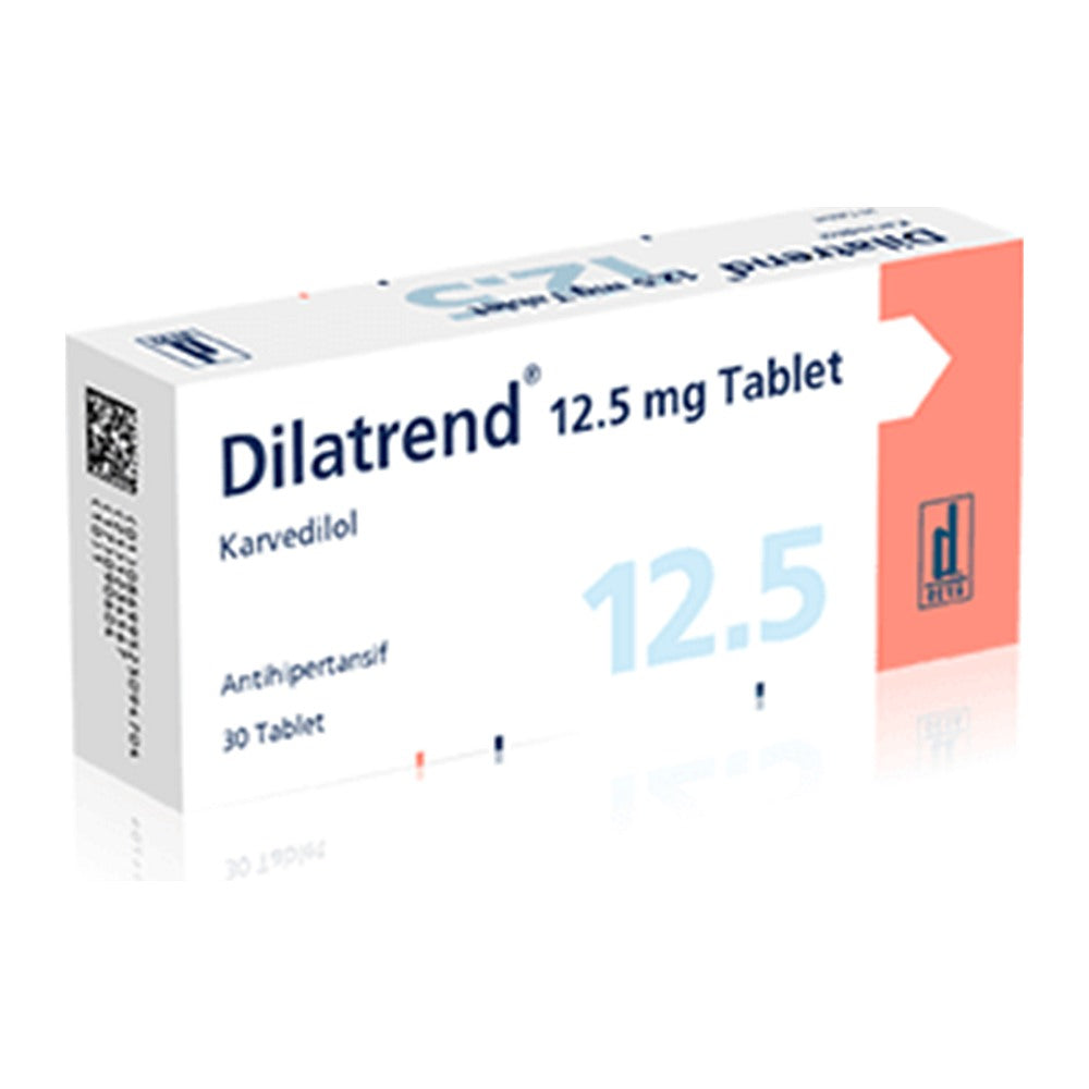 Дилатренд 12,5 mg, 30 таблетки – Dilatrend 12.5 mg, 30 tablets