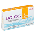 Актос / Actos 15/30 mg, 28 таблетки - Turkish Medicine
