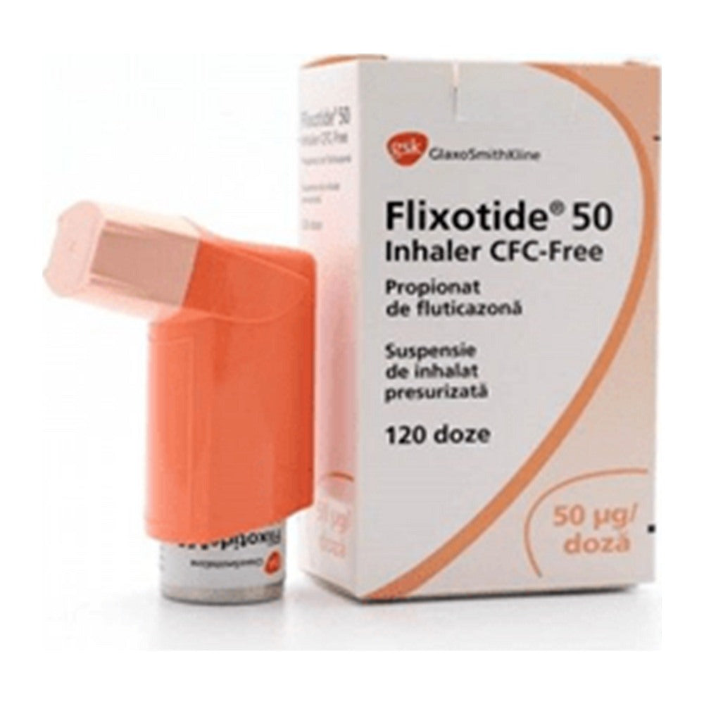 Фликсотид инхалатор 50 mcg, 120 дози – Flixotide Inhaler 50 mcg, 120 doses