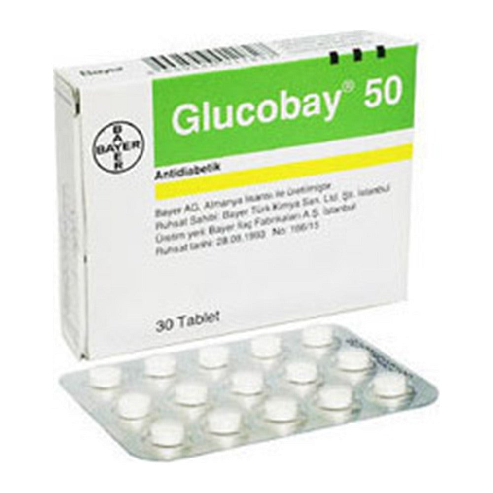 Глюкобай 50 mg, 30 таблетки – Glucobay 50 mg, 30 tablets