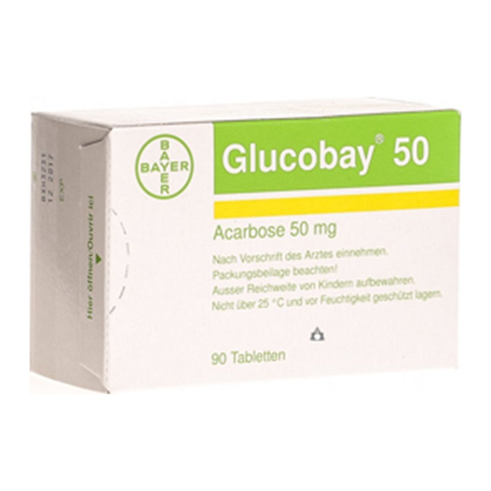 Глюкобай 50 mg, 90 таблетки – Glucobay 50 mg, 90 tablets