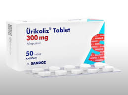 Уриколиз / Алопуринол / Urikoliz 300 mg, 50 таблетки - Turko Pharma