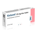 Кетавел 25 mg, 20 филмирани таблетки – Ketavel 25 mg, 20 film-coated tablets