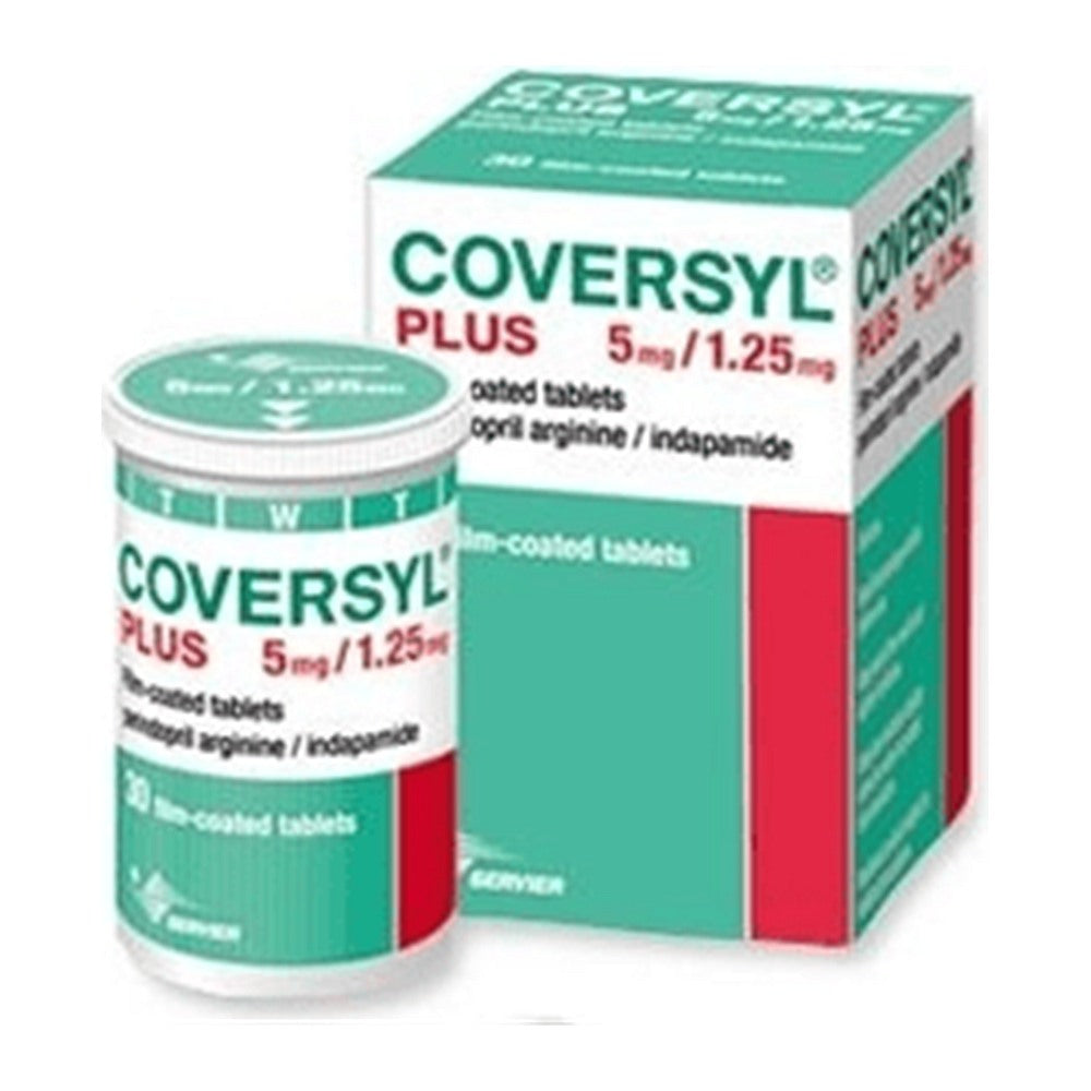 Коверсил Плюс 5/1,25 mg, 30 филмирани таблетки – Coversyl Plus 5/1.25 mg, 30 film-coated tablets