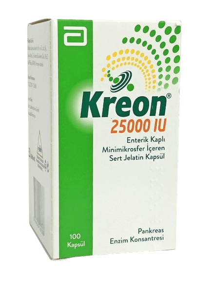 Креон / Kreon 25 000, 300 mg, 100 капсули - Turkish Medicine