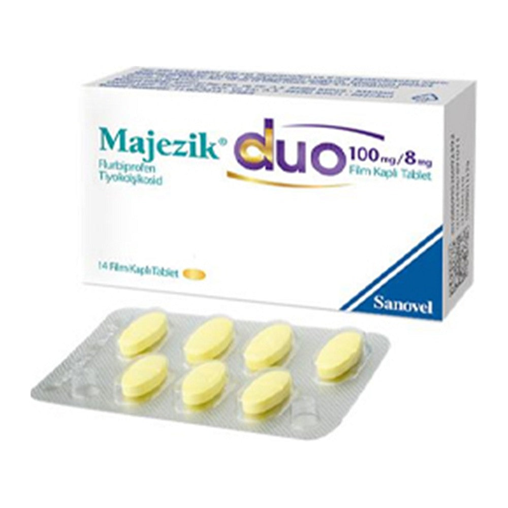 Мажезик Дуо 100 mg/8 mg, 14 филмирани таблетки – Majezik Duo 100 mg/8 mg, 14 film-coated tablets