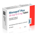 Моноприл Плюс 20 mg/12,5 mg, 28 таблетки – Monopril Plus 20/12.5 mg, 28 tablets