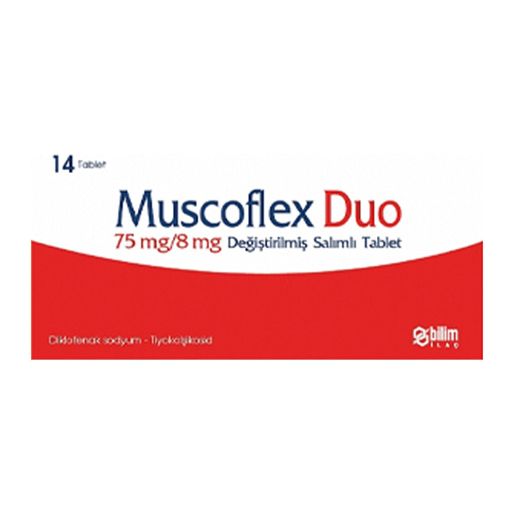 Мускофлекс Дуо 75 mg/8 mg, 14 таблетки – Muscoflex Duo 75/8 mg, 14 modified-release tablets
