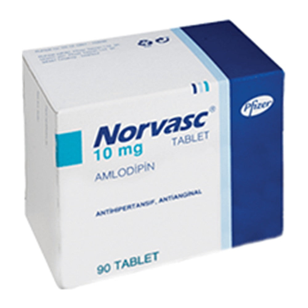 Норваск 10 mg, 90 таблетки – Norvasc 10 mg, 90 tablets