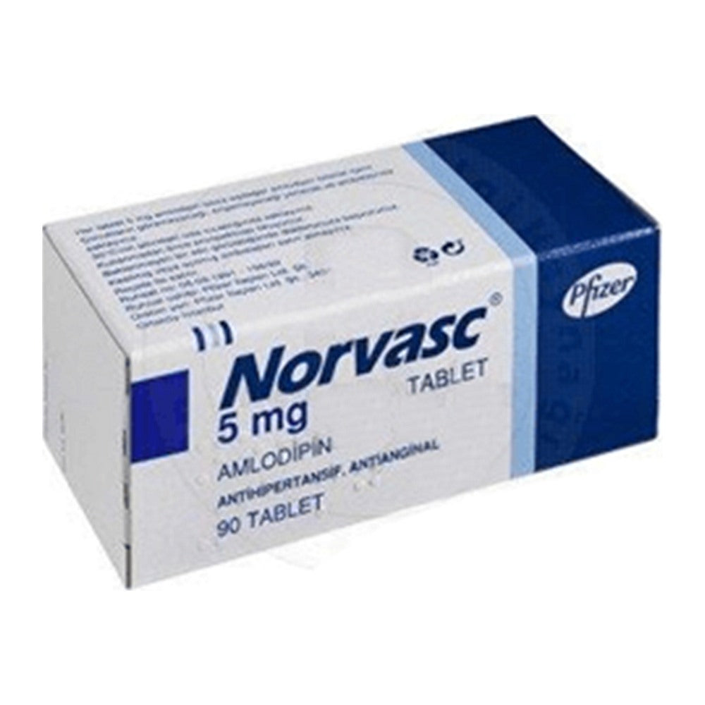 Норваск 5 mg, 90 таблетки – Norvasc 5 mg, 90 tablets