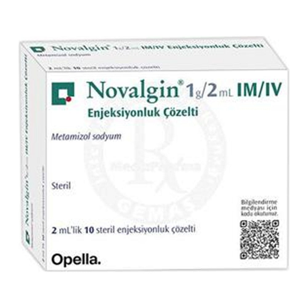 Новалгин инжекционен разтвор 1 g/2 ml, 10 ампули – Novalgin injection 1 g/2 ml, 10 ampoules