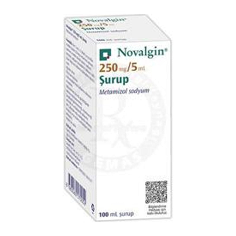 Новалгин сироп 250 mg/5 ml, 100 ml – Novalgin syrup 5%, 100 ml