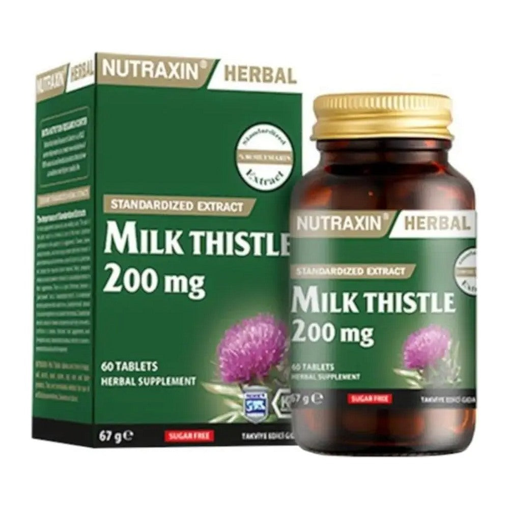 Нутраксин Бял трън 200 mg, 60 таблетки – Nutraxin Milk Thistle 200 mg, 60 tablets