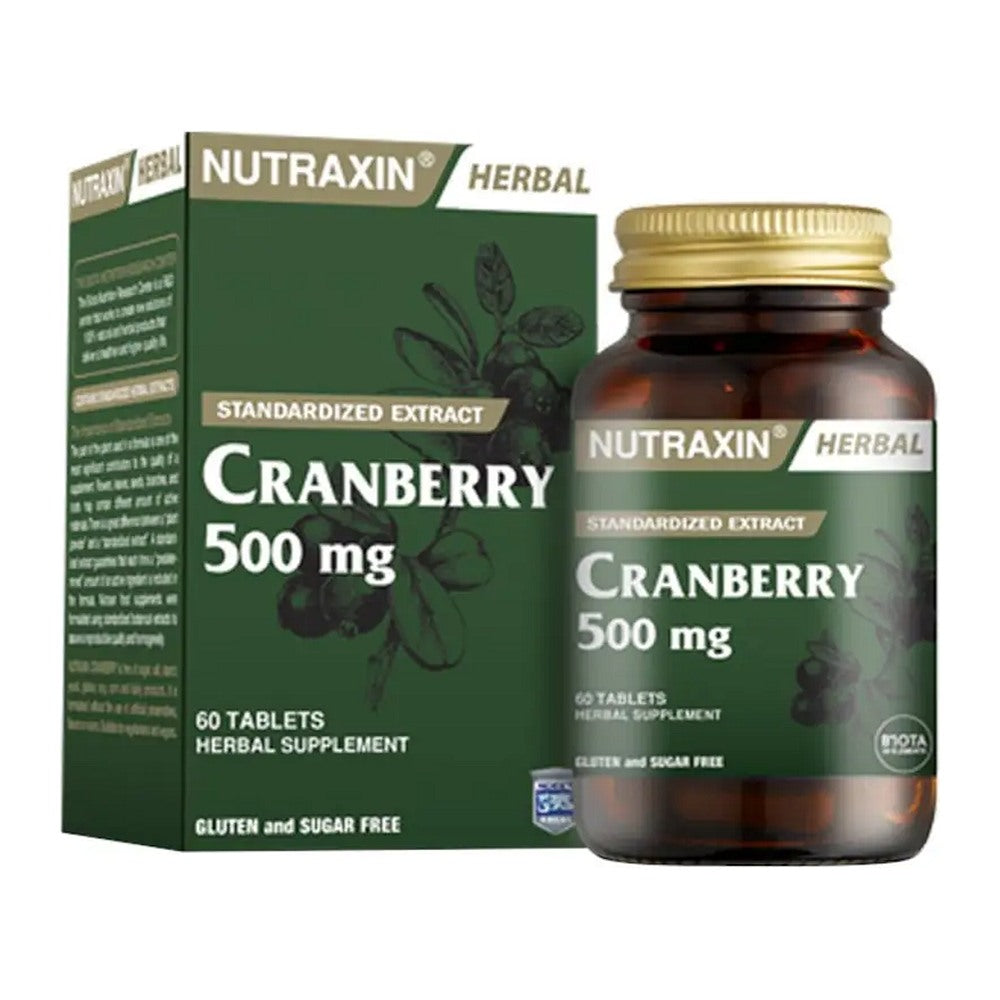 Нутраксин Червена боровинка 500 mg, 60 таблетки – Nutraxin Cranberry 500 mg, 60 tablets