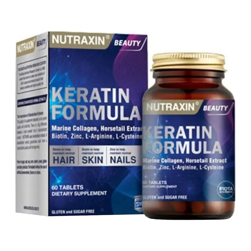Нутраксин Кератин Формула, 60 таблетки – Nutraxin Keratin Formula, 60 tablets