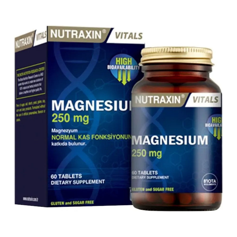 Нутраксин Магнезиев цитрат 250 mg, 60 таблетки – Nutraxin Magnesium Citrate 250 mg, 60 tablets