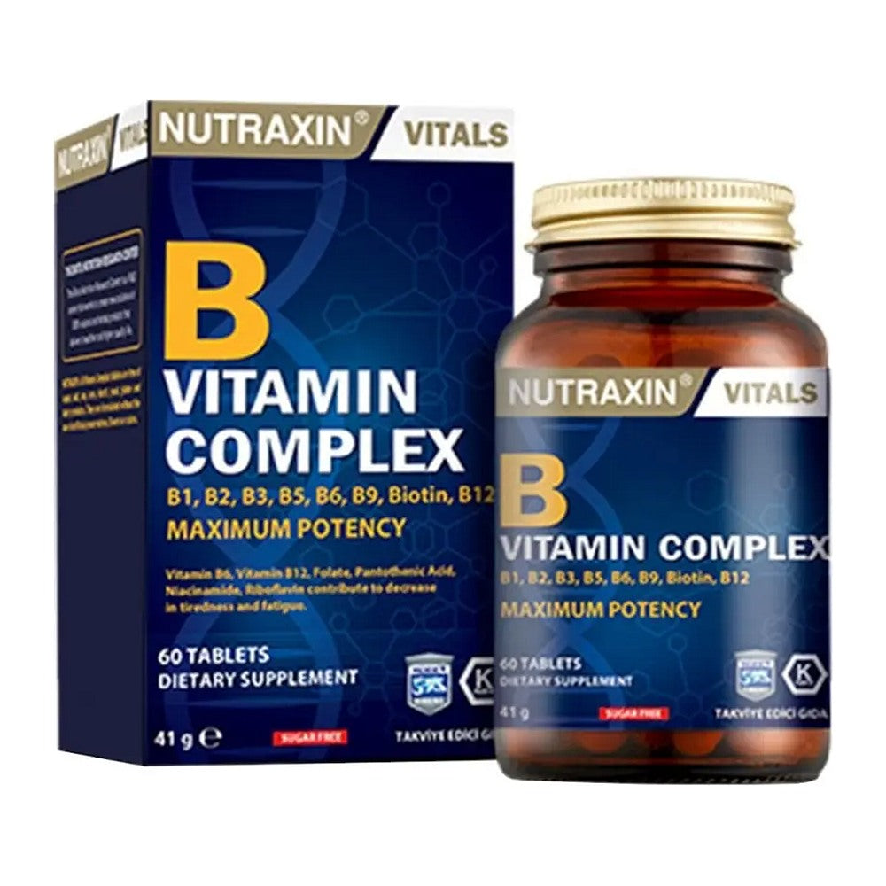 Нутраксин Витамин B комплекс, 60 капсули – Nutraxin B Vitamin Complex, 60 capsules