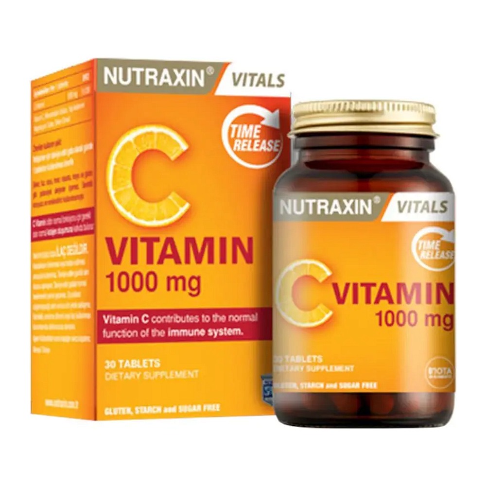 Нутраксин Витамин C 1000 mg, 30 таблетки – Nutraxin Vitamin C 1000 mg, 30 tablets
