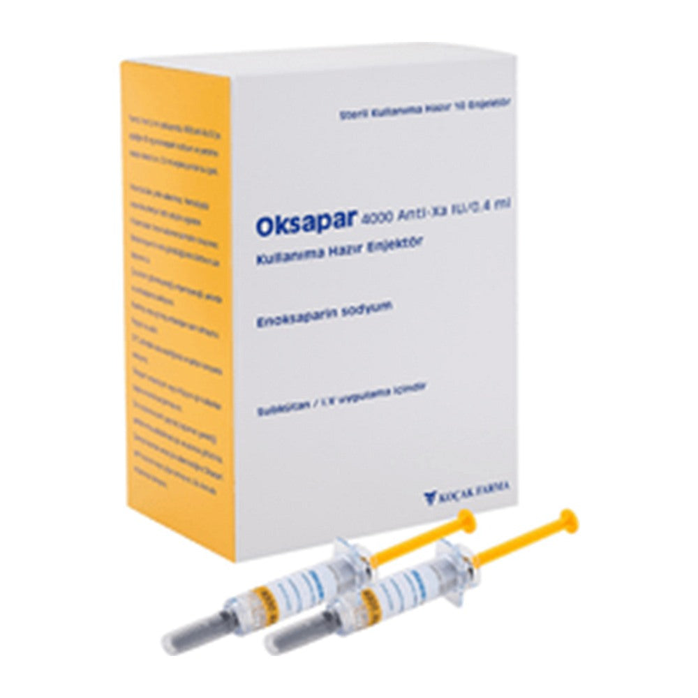 Оксапар 4000 anti-Xa IU/0,4 ml, 10 предварително напълнени спринцовки – Oksapar 4000 anti-Xa IU/0.4 ml, 10 pre-filled syringes
