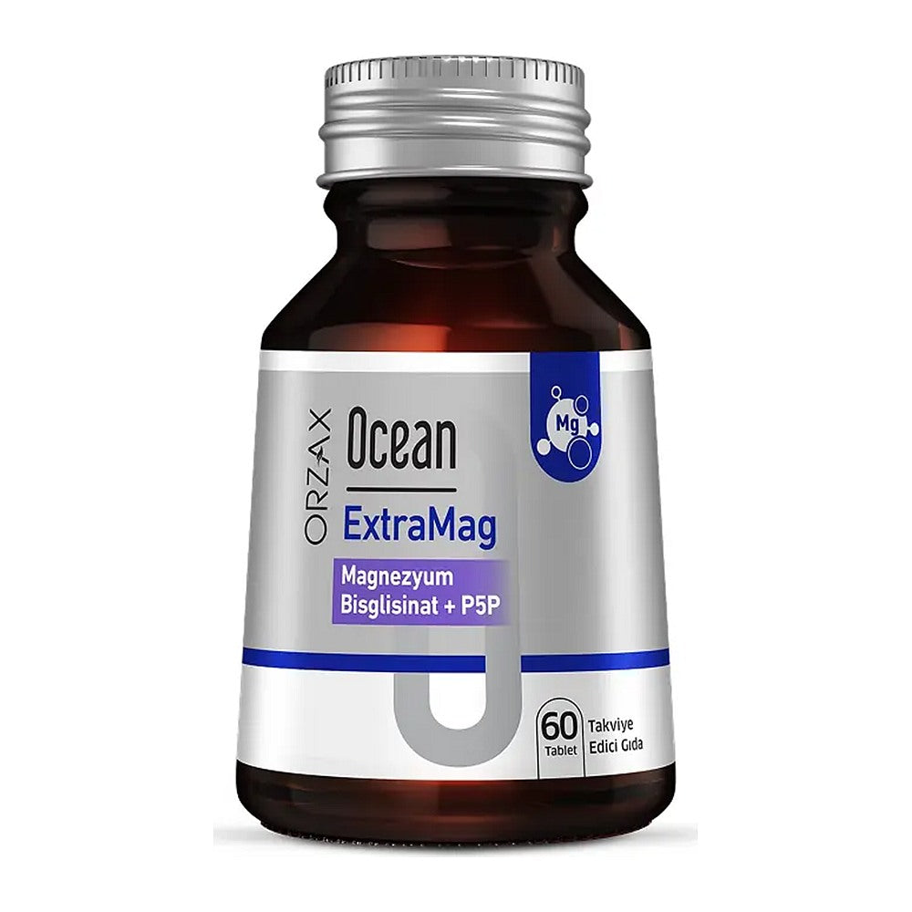 Оушън Екстрамаг магнезиев бисглицинат + P5P, 60 таблетки – Ocean Extramag Magnesium Bisglycinate + P5P, 60 tablets