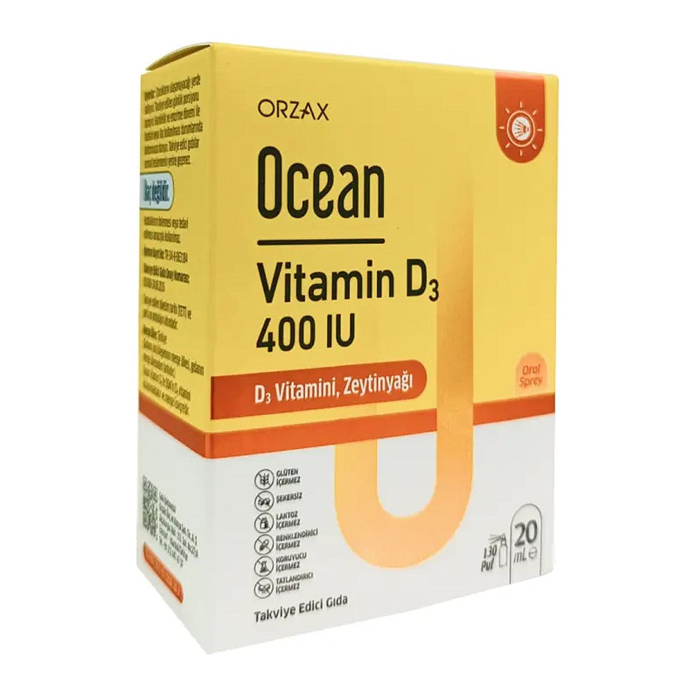 Оушън Витамин D3 400 IU спрей, 20 ml – Ocean Vitamin D3 400 IU spray, 20 ml