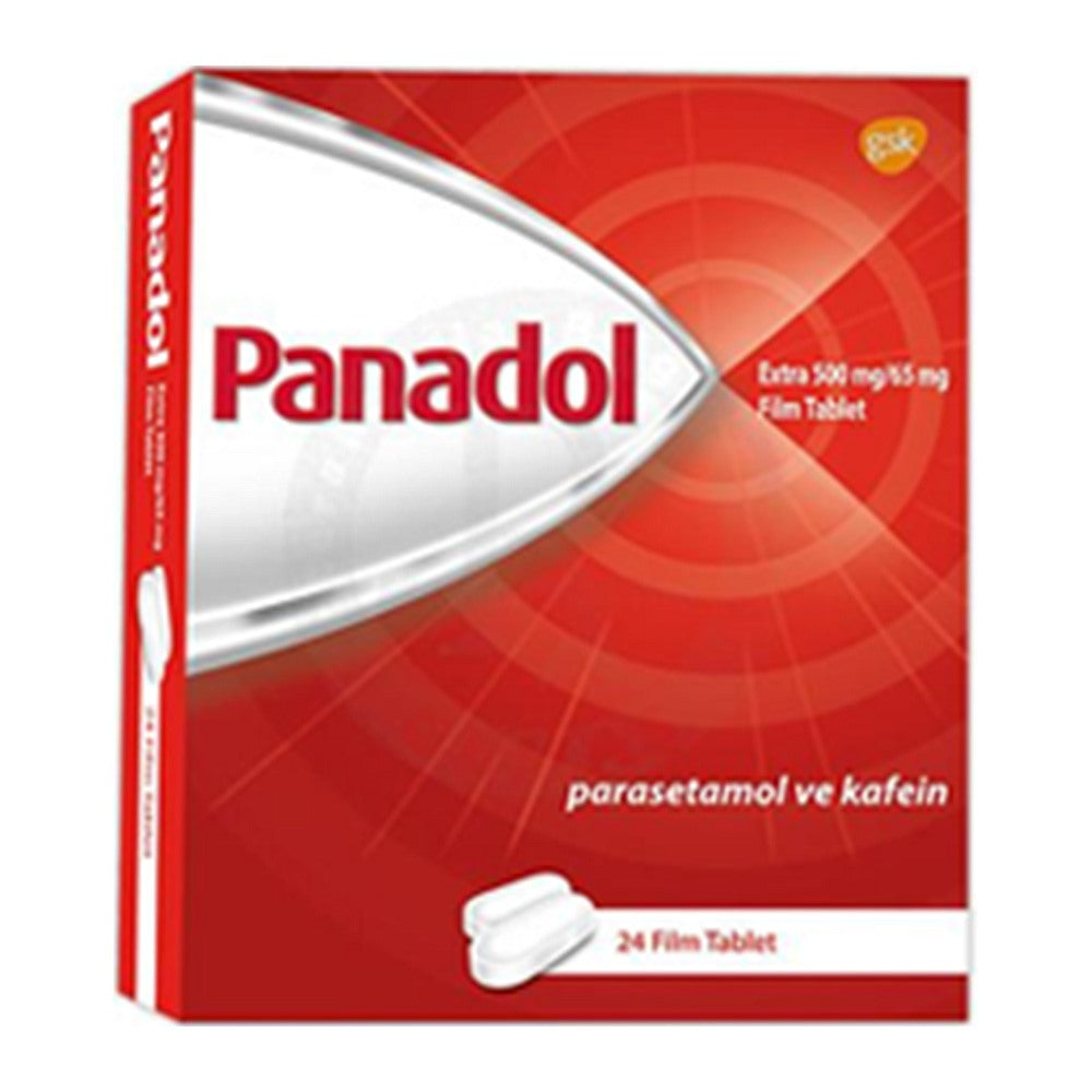 Панадол Екстра 500 mg/65 mg, 24 филмирани таблетки – Panadol Extra 500 mg/65 mg, 24 film-coated tablets