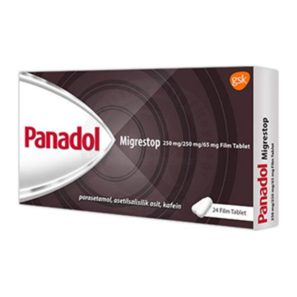 Панадол Мигрестоп 250 mg/250 mg/65 mg, филмирани таблетки – Panadol Migrestop 250/250/65 mg, film-coated tablets