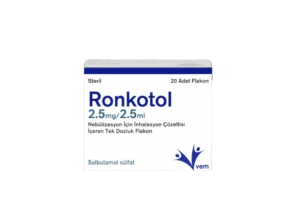 Вентолин / Ронкотол / Ronkotol 2.5 mg, 20 флакона - Turkish Medicine