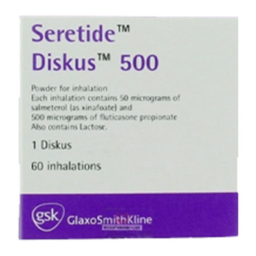 Серетид Дискус 50/500 mcg, 60 дози – Seretide Diskus 50/500 mcg, 60 doses