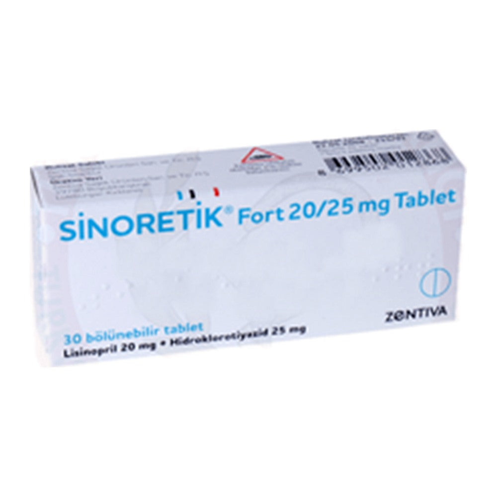 Синоретик Форт 20 mg/25 mg, 30 таблетки – Sinoretik Fort 20 mg/25 mg, 30 tablets