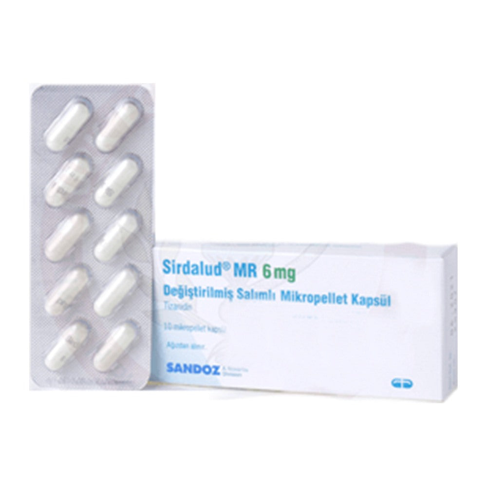Сирдалуд MR 6 mg, 10 капсули – Sirdalud MR 6 mg, 10 capsules